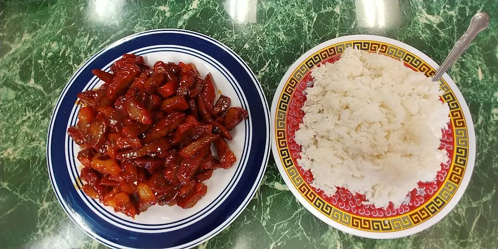 Barbecue Ribs & White Rice